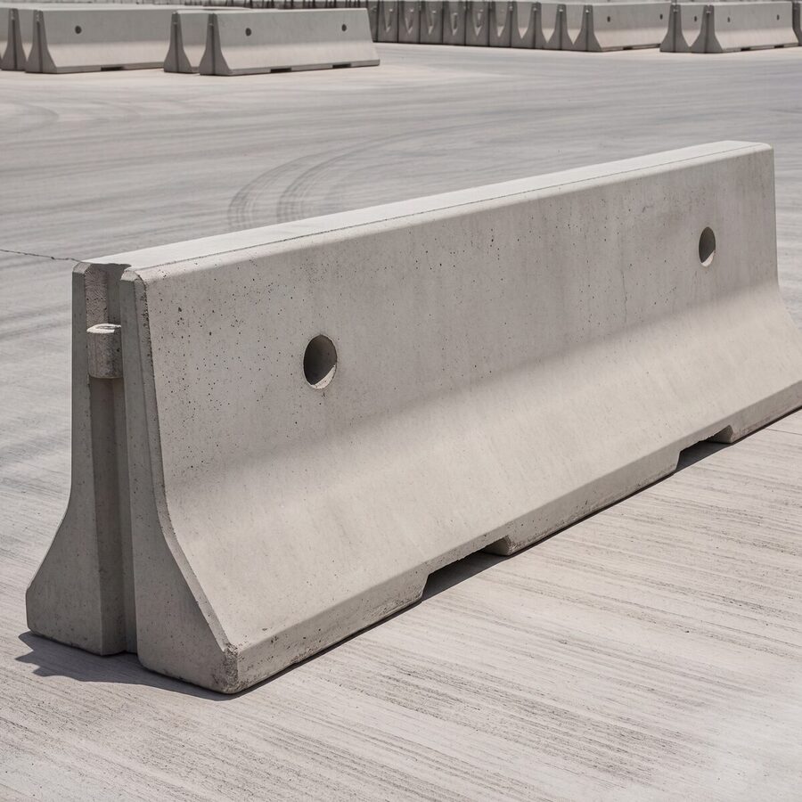 Jersey and road barriers